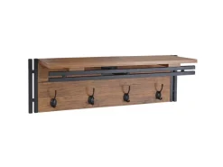 MCW Wandgarderobe A27 4 Haken 3D-Struktur Wild-Optik