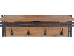 MCW Wandgarderobe A27 4 Haken 3D-Struktur Wild-Optik