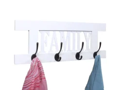 Hot MCW Wandgarderobe C60 Family Shabby-Look Lackiert Weiß