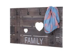 MCW Wandgarderobe C89 Family Shabby-Look Braun Shabby