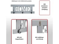 Online MCW Wandgarderobe C60 Home Shabby-Look Shabby Weiß