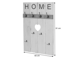 Online MCW Wandgarderobe C89 Home Shabby-Look Shabby Dunkelgrau