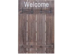 Outlet MCW Wandgarderobe C89 Welcome Shabby Shabby Braun