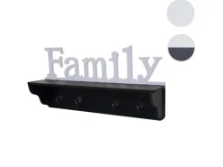 MCW Wandgarderobe D41 Family Schwarz/weiß