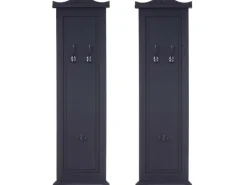 New MCW Wandgarderobe H33 2er-Set Lackiert Dunkelgrau