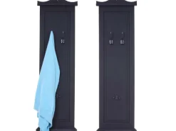 New MCW Wandgarderobe H33 2er-Set Lackiert Dunkelgrau