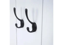 MCW Wandgarderobe H33 2er-Set Lackiert Weiß