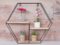 Online MCW Wandregal K76 43x49x11cm Natur