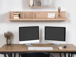 Hot MCW Wandregal M48 20x120x21cm Beige