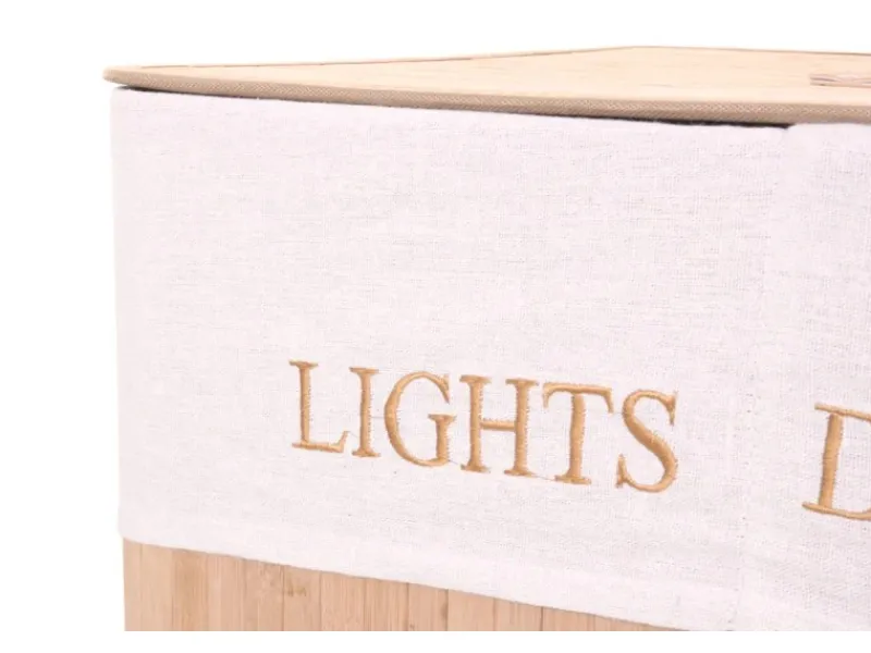 Clearance MCW Wäschekorb C21 63x55x34cm 100l farben Natur