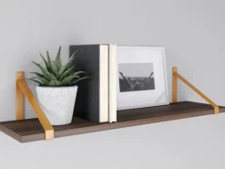 MDF-Wandregal Oldham 1,8 cm x 60 cm x 20 cm nfarben dunkel