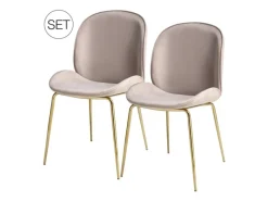 MeGusta Moderner Stuhl 2er-Set Polsterstuhl Esszimmerstuhl Emilia