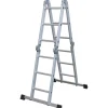 Mehrzweckleiter vierteilig 4 x 3 Sprossen Arbeitshöhe 4,5 m mit Arbeitsplattform