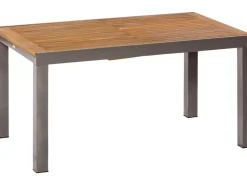 Best Merxx Gartenmöbel-Set Santorin 7-teilig Stapelsessel & Ausziehtisch