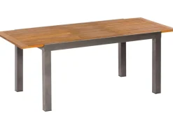 Best Merxx Gartenmöbel-Set Santorin 7-teilig Stapelsessel & Ausziehtisch