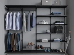 Clearance Metall-Hosenhalter 60 cm x 30 cm Schwarz Schwarz Matt