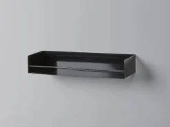 Clearance Metall-Regal Kenn 7 cm x 40 cm x 12 cm Schwarz matt