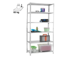 Hot OBI Metall-Schraubregal SR 100/65 Verzinkt 200 cm x 100 cm x 50 cm Silberfarben