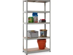 Discount Metall-Schwerlastregal Verzinkt 180 cm x 90 cm x 40 cm