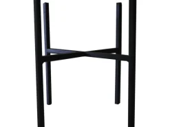 Outlet Metall-Ständer Owen Ø 16,5 cm x 16 cm Schwarz