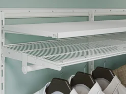 Metall-Wandschiene 1-reihig 200 cm Weiß