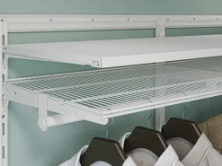 Hot Metall-Wandschiene 2-reihig 200 cm Weiß Weiß Matt