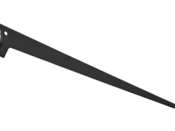 Metall-Winkelträger 1-reihig 40 cm Schwarz