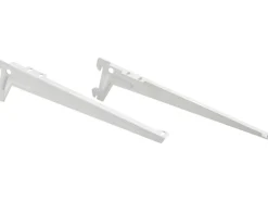 Metall-Winkelträger-Set 1-reihig 28 cm Weiß