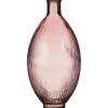 Discount Mica Decorations Firenza Flasche recycelte Glass Hellrosa 59 Ø 29 cm