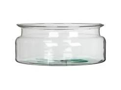 Outlet Mica Decorations Glasschüssel Mathew 10 cm x Ø 24 cm Transparent