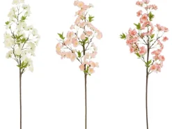 Mica Decorations Kunstblume Weiß Rosa Hellrosa 70 cm Farbsortiert