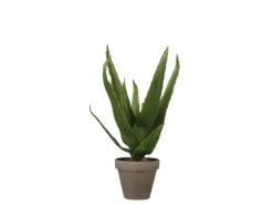 Mica Decorations Kunstpflanze Aloe Vera im Blumentopf Stan Ø 16 cm x 30 cm Grün