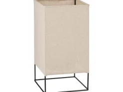 Mica Decorations Laterne Djerba Beige 18,5 cm x 18,5 cm x 35 cm