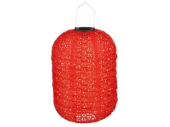 Mica Decorations Solar-LED-Laterne Zylinder Ø 25 cm x 40 cm