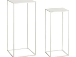 Mica Decorations Tisch Quinty Offwhite 30 cm x 30 cm x 70 cm