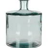 Mica Decorations Vase Guan in Flaschenform Ø 21 cm x 26 cm Transparent