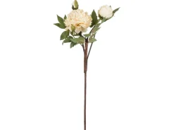 Online Mica Decorations Zweig Peonie 65 cm Gelb