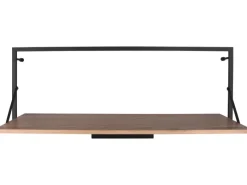 Mirrors & More Metall-Wandregal Becky mit LED-Stripe 10,5 W 30 x 90 x 30 cm