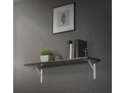 ML-Design 2 Stück Regalhalterung 240x240mm Aluminium Schwebende Regalwinkel