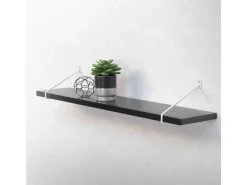 Online ML-Design 4 Stück Regalhalterung 220 mm aus Stahl Haarnadel Schwebe Hairpin Weiß