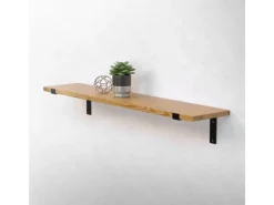 Discount ML-Design 2 Stück Regalhalterung 25x4x14,5 cm Metall 10 Zoll L-Form Schwarz