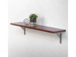 ML-Design 2 Stück Regalhalterung 180x180 mm Aluminium Schwebende