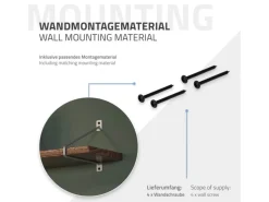 ML-Design 4 Stück Regalhalterung 220 mm aus Stahl Haarnadel Schwebe