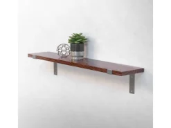 Clearance ML-Design 4 Stück Regalhalterung 20x4x14,5 cm Grau aus Metall 8 Zoll L-Form