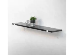 ML-Design 2 Stück Regalhalterung 25x4x14,5 cm aus Metall 10 Zoll L-Form