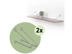 ML-Design 4 Stück Regalhalterung 265 mm aus Stahl Haarnadel Schwebe