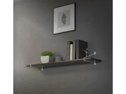 Discount ML-Design 2 Stück Regalhalterung 265 mm aus Stahl Haarnadel Regalwinkel Weiß