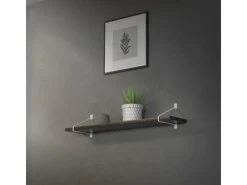 ML-Design 2 Stück Regalhalterung 220 mm aus Stahl Haarnadel Regalwinkel Weiß