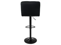 ML-Design Barhocker 4Er Set Bezug aus Samt mit Rückenlehne und Fußstütze