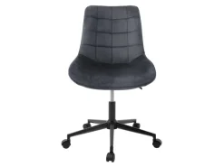 ML-Design Bürostuhl Grau Sitzfläche aus Samt Metallgestell Drehstuhl